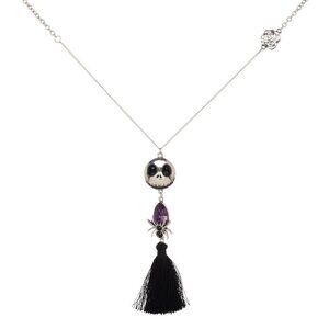 Nightmare Before Christmas Jack Skellington Fringe Pendant Necklace